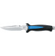 Aquatys knife - White Inox - Black Color - KV-AAQT12-N - AZZI SUB (ONLY SOLD IN LEBANON)